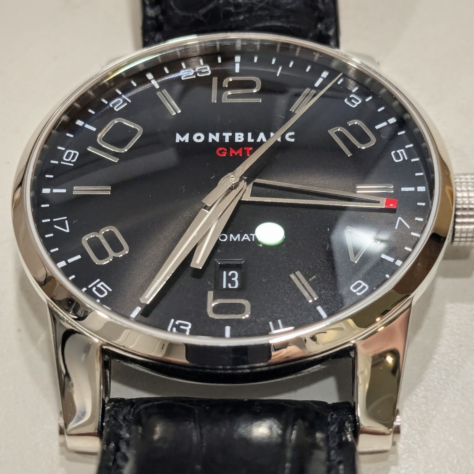 Montblanc Timewalker GMT 42mm Mens Watch 36065 / 7081 READ DESCRIPTION