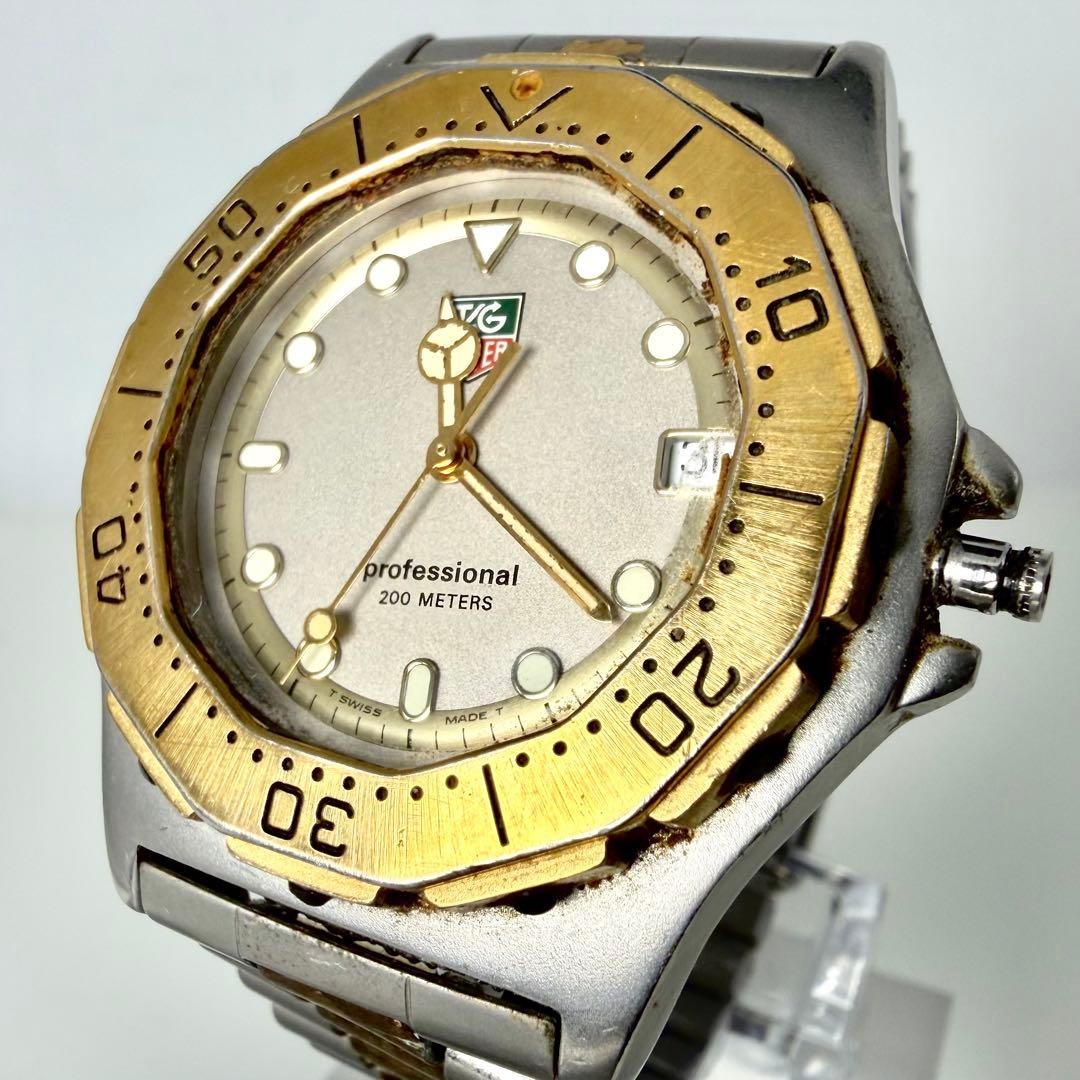 TAG HEUER 934.206 Combi Quartz Date Mens Two-Tone Stainless Steel 1.57in Watch