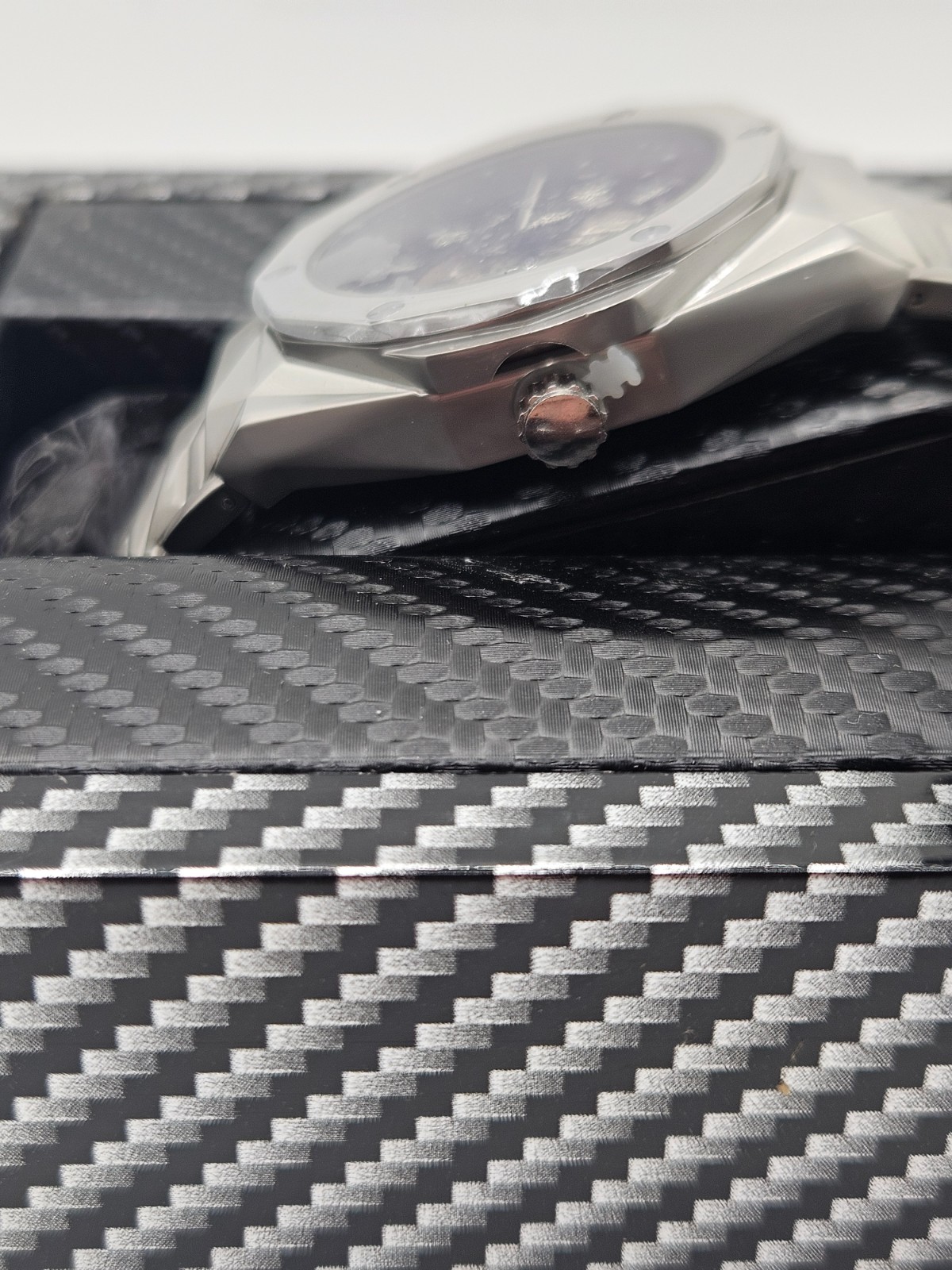 Men’s Stainless Steel Skeleton Automatic Watch – Brushed Finish – New in Box