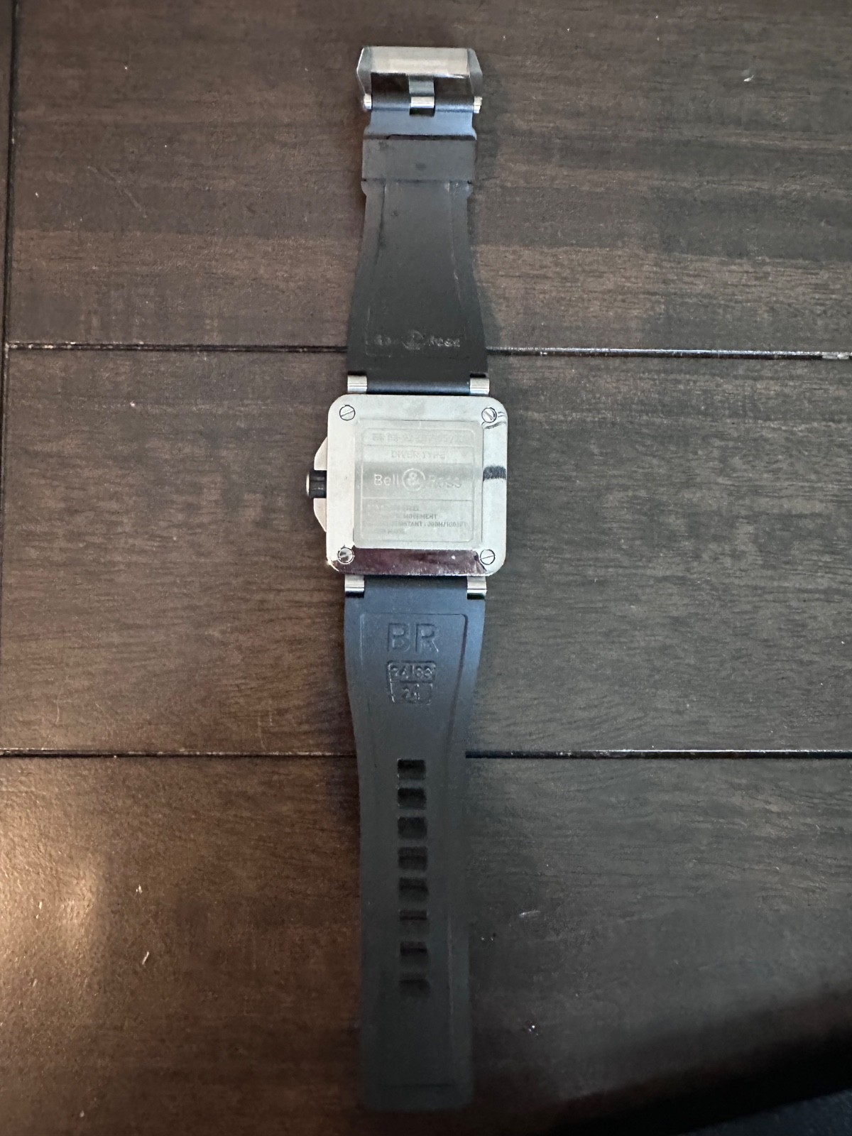 Bell & Ross BR 03-92 42mm Black/Silver Stainless Steel Case Black Rubber…