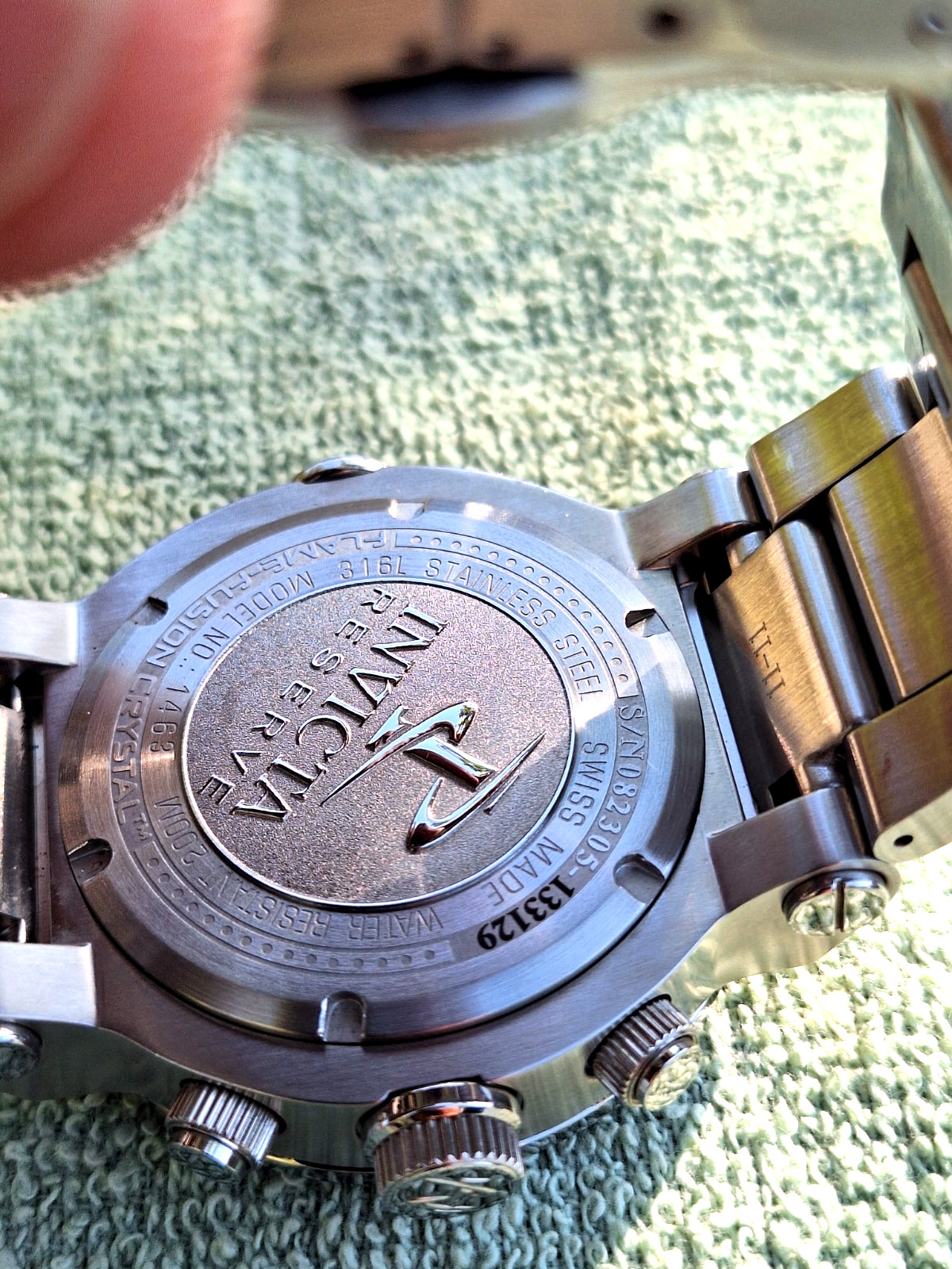 Invicta Ocean Reef Swiss Made Silver Dial Stainless Steel Model 1463 Mens Watch