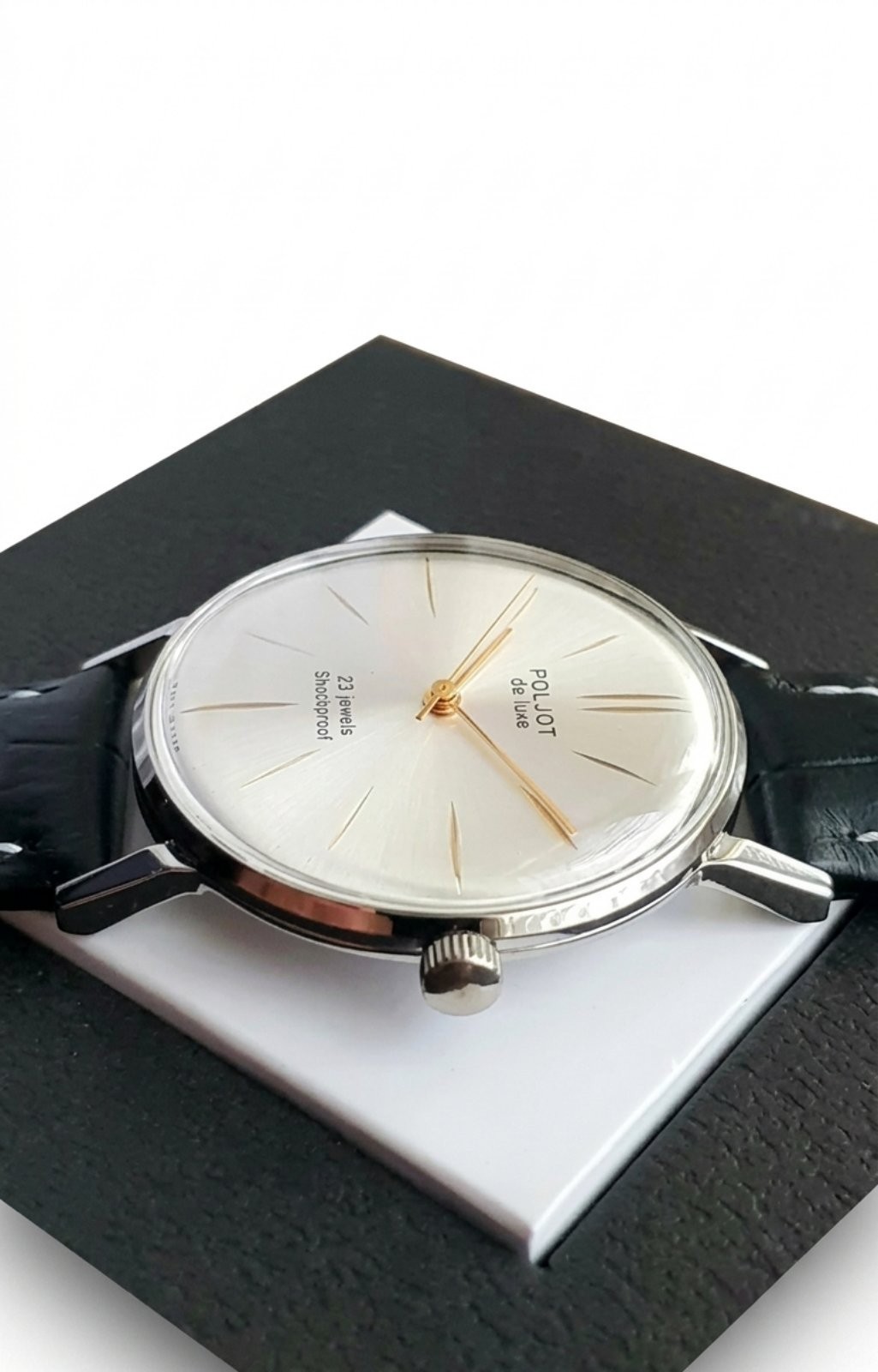 Vintage Poljot De Luxe 23 Jewels USSR 2209 Ultra Slim Serviced Mens Watch