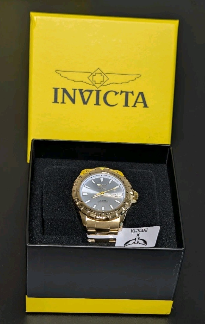 Invicta Specialty Men’s Watch (Model 69031) – Gold Tone & Silver Dial – 42mm