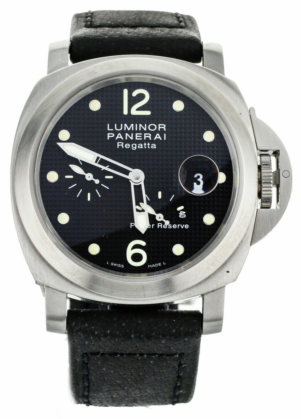 PANERAI LUMINOR REGATTA CLASSIC YACHT CHALLENGE HOBNAIL BLACK DIAL 44MM PAM222