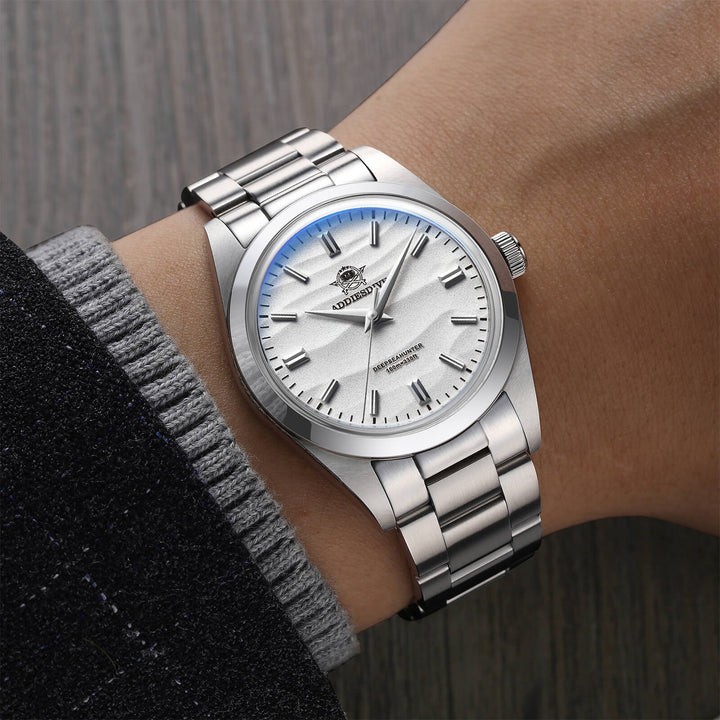ADDIESDIVE AD2030 Men’s Quartz Watch 36mm VH31 Sweep Seconds 100M Stainless Stel