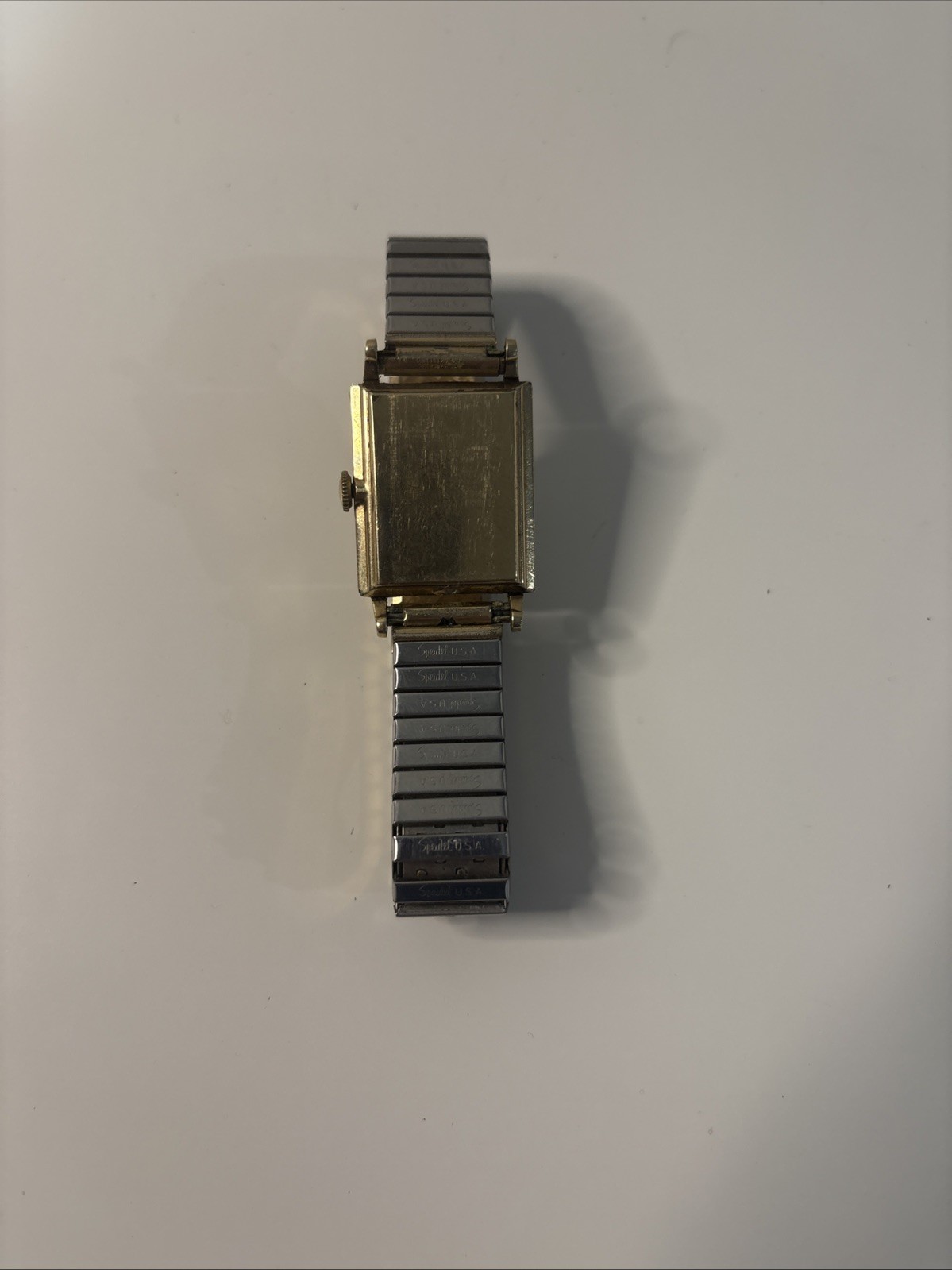 Vintage 1950s Longines Tank Watch 10k Gold Filled Caliber 370 Parts Repair Clean