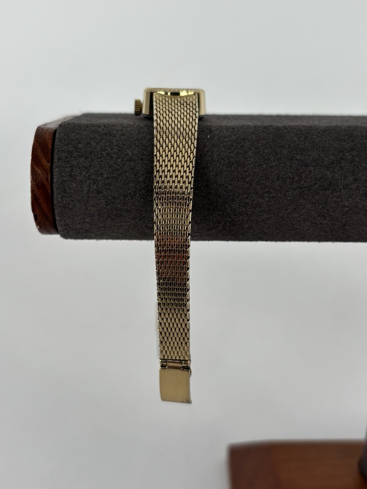 Chateau 16mm Gold Plated 17 Jewel Mechanical Watch w/Adjustable Bracelet