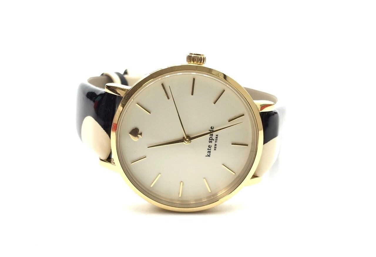 Kate Spade 1YRU0173 Ladies Black/Ivory Polka Dot Watch $195