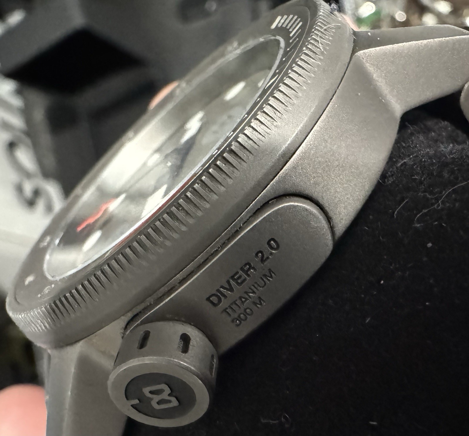 Minus-8 Diver 2.0 Titanium Automatic Gray Dial Gray Bracelet 47mm