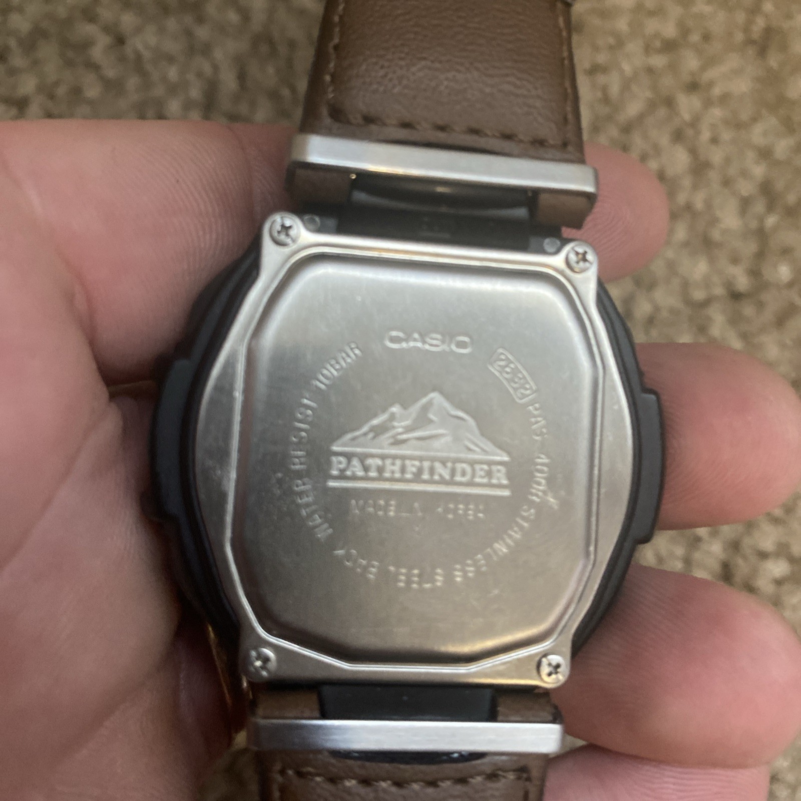 Casio Pro Trek Pathfinder Fishing Timer PAS400B Digital Quartz Watch