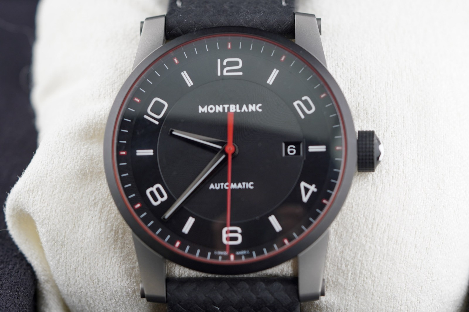 Mont Blanc Time Walker Automatic Black Dial on Strap 101551 with Box