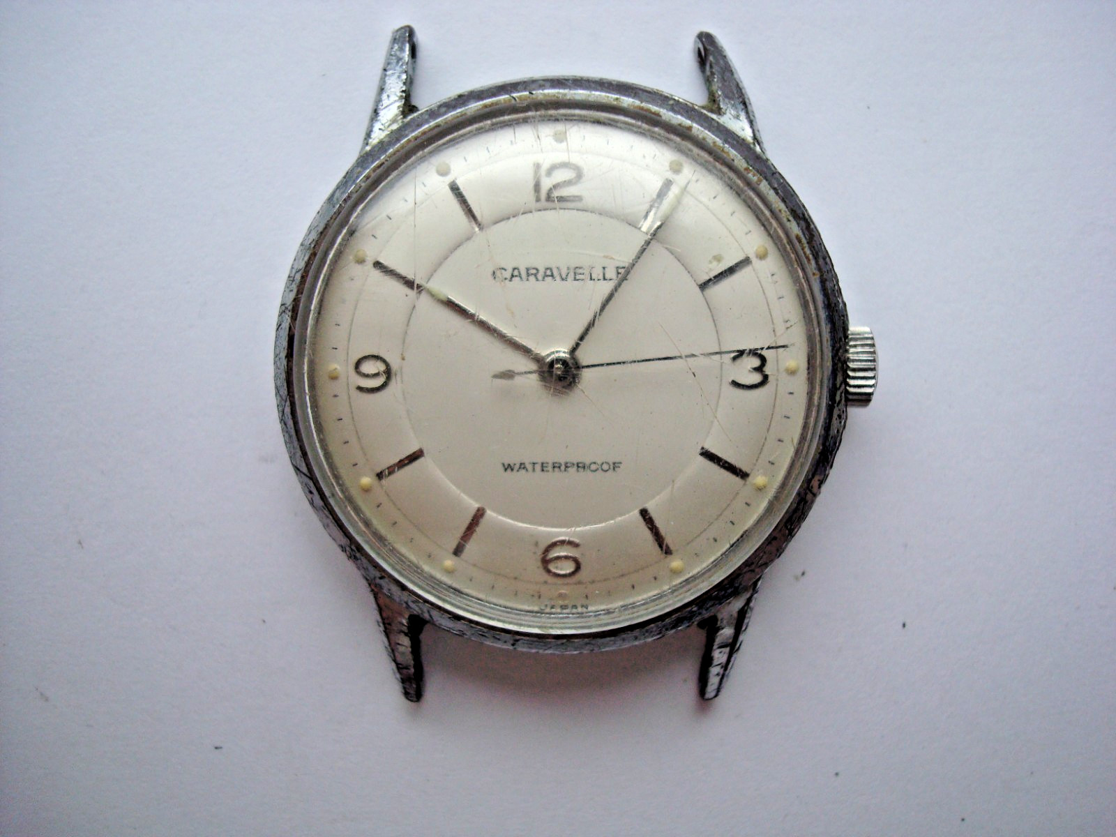Vintage Caravelle M0 Mens Unisex Watch Manual Wind Up Waterproof Japan for Parts