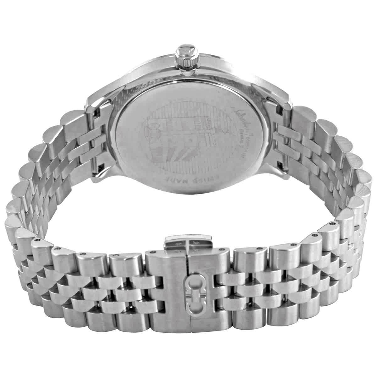 Ferragamo Duo Quartz White Silver Dial Ladies Watch SFCU00119