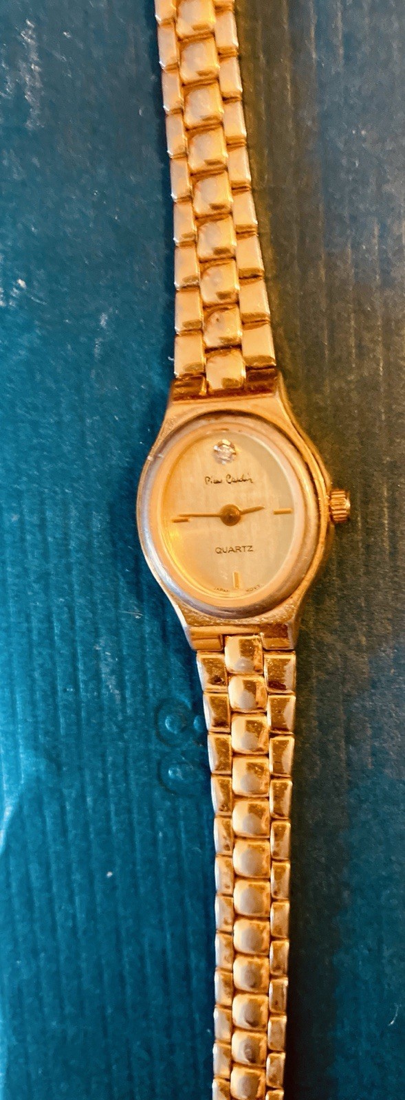 Pierre Cardin Women’s Quartz Watch Gold Tone Small Oval Face