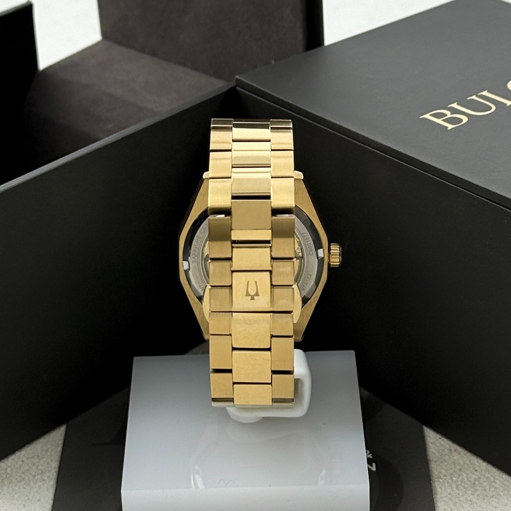 Bulova Men’s Surveyor Champagne Dial Stainless Steel Automatic Watch 97A182