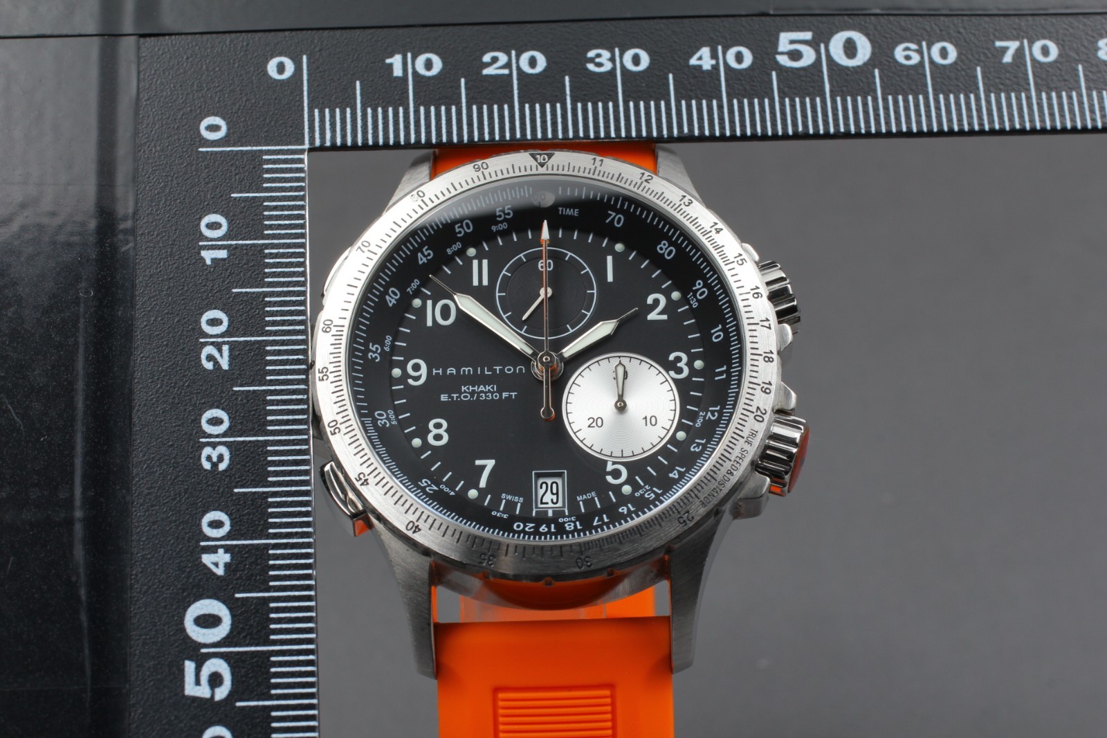 【Near MINT w/ Box】 Hamilton Khaki Aviation H776121 Men’s Black Watch from JAPAN