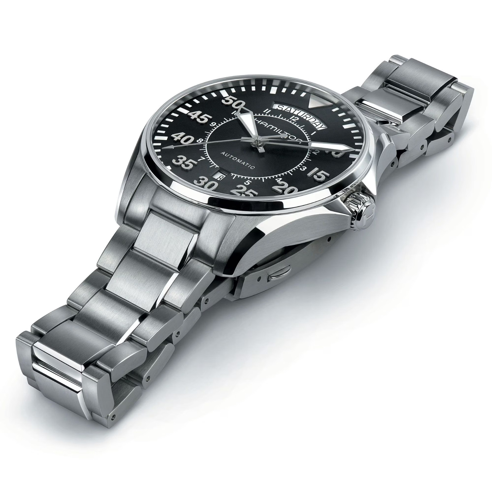 New Hamilton Khaki Aviation Pilot Day Date Auto Men’s watch H64615135