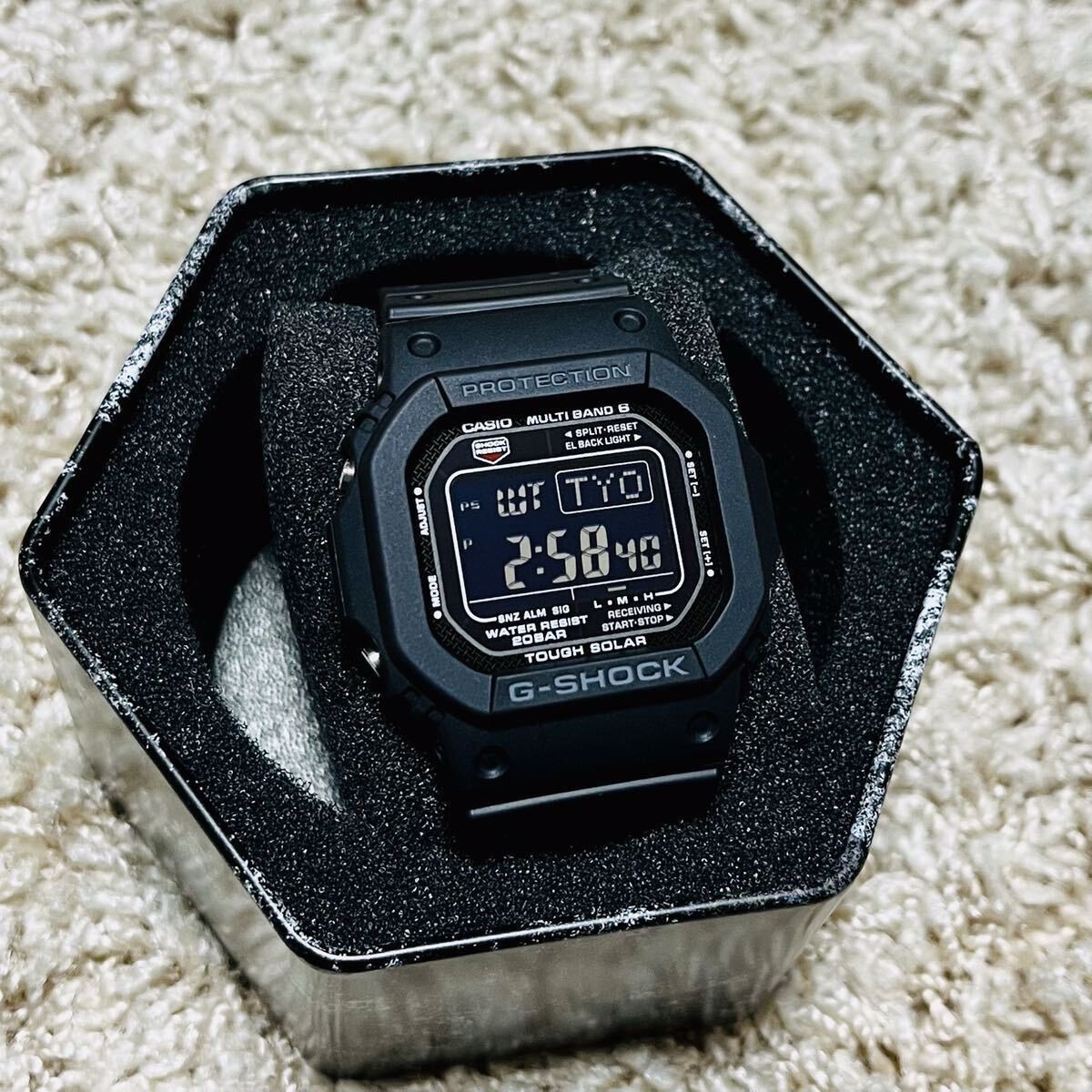 New CASIO G SHOCK GW M5610U 1B Casio G Shock Tough Solar Radio Solar Watch All B