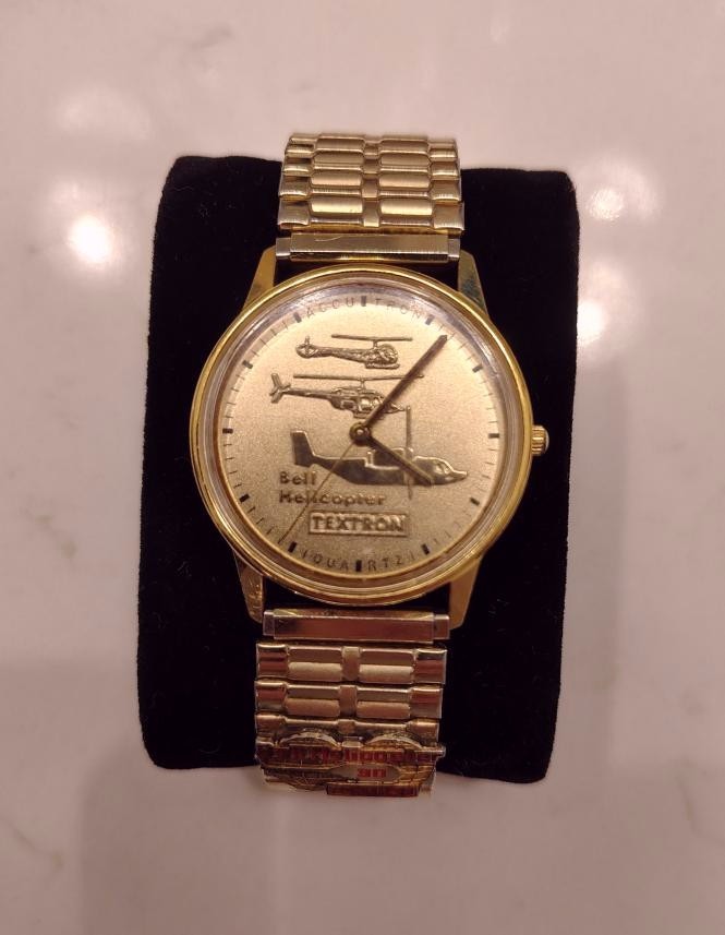 Textron Bell Helicopter Watch 25-30 YEARS SERVICE Stretch 1990 RARE Collectible