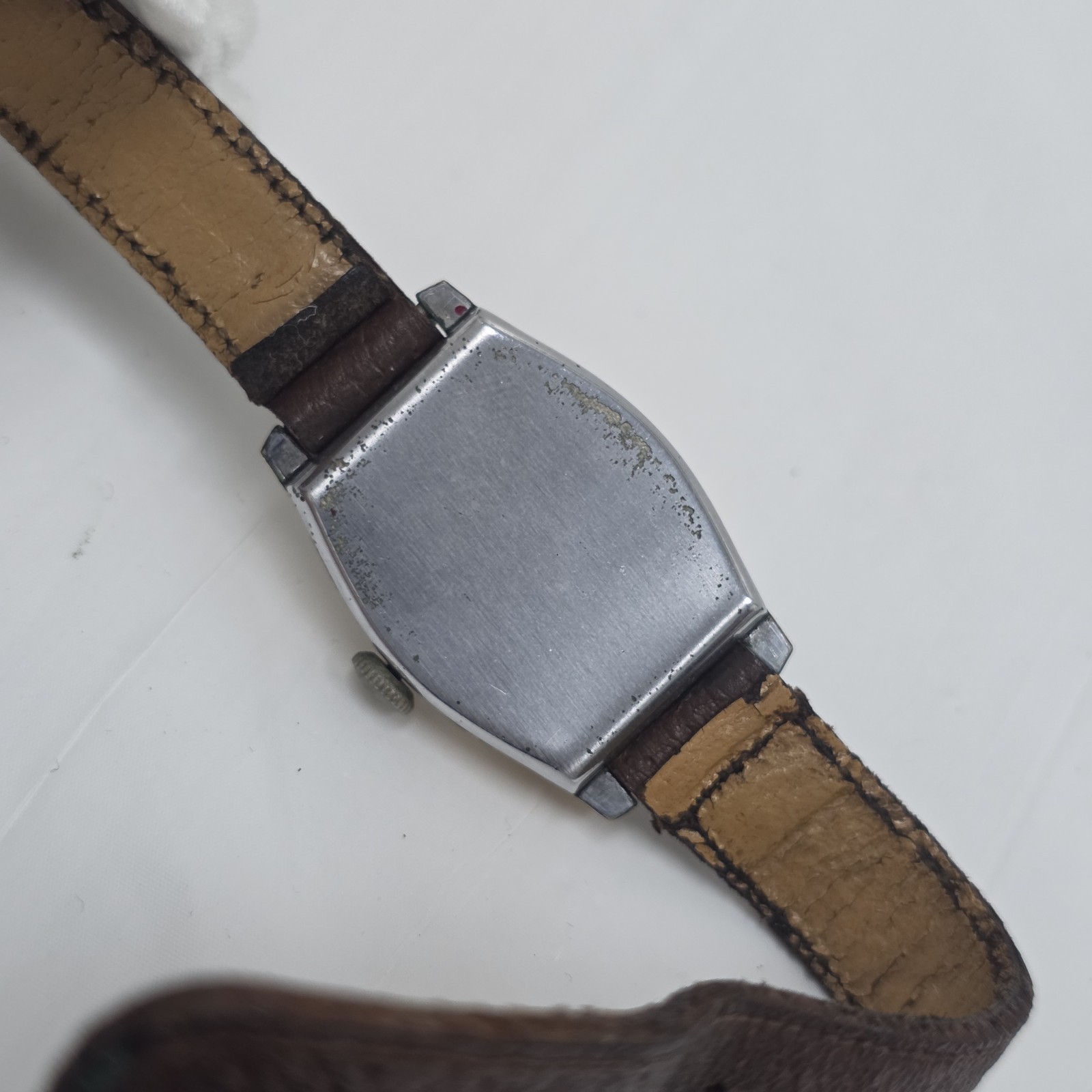 Antique Art Deco Benrus Model A11 17 Jewels Swiss Men’s Tank Watch AS-IS