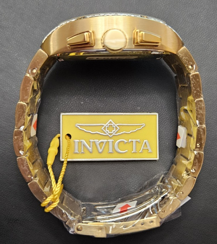Invicta Celestial Primus Men’s Quartz 42.5mm Austrian Pave Crystal SS 50193 NIB