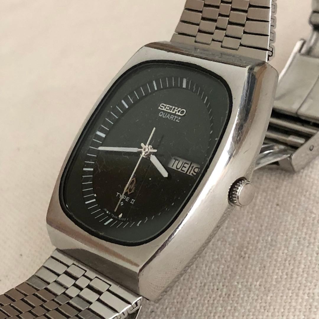 Seiko Type2 7546-6000 Quartz Watch Vintage 36mm Men’s