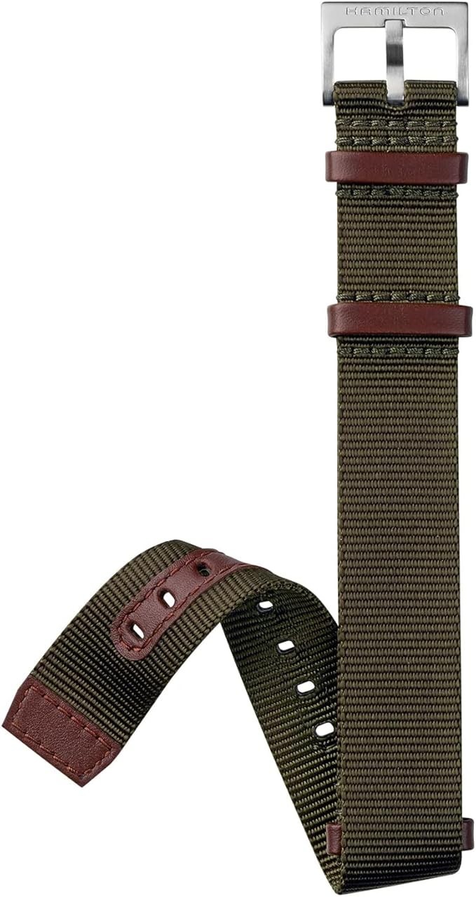 Hamilton Khaki Field Mechnical 38mm White Dial Green Strap Men’s Watch H69439411