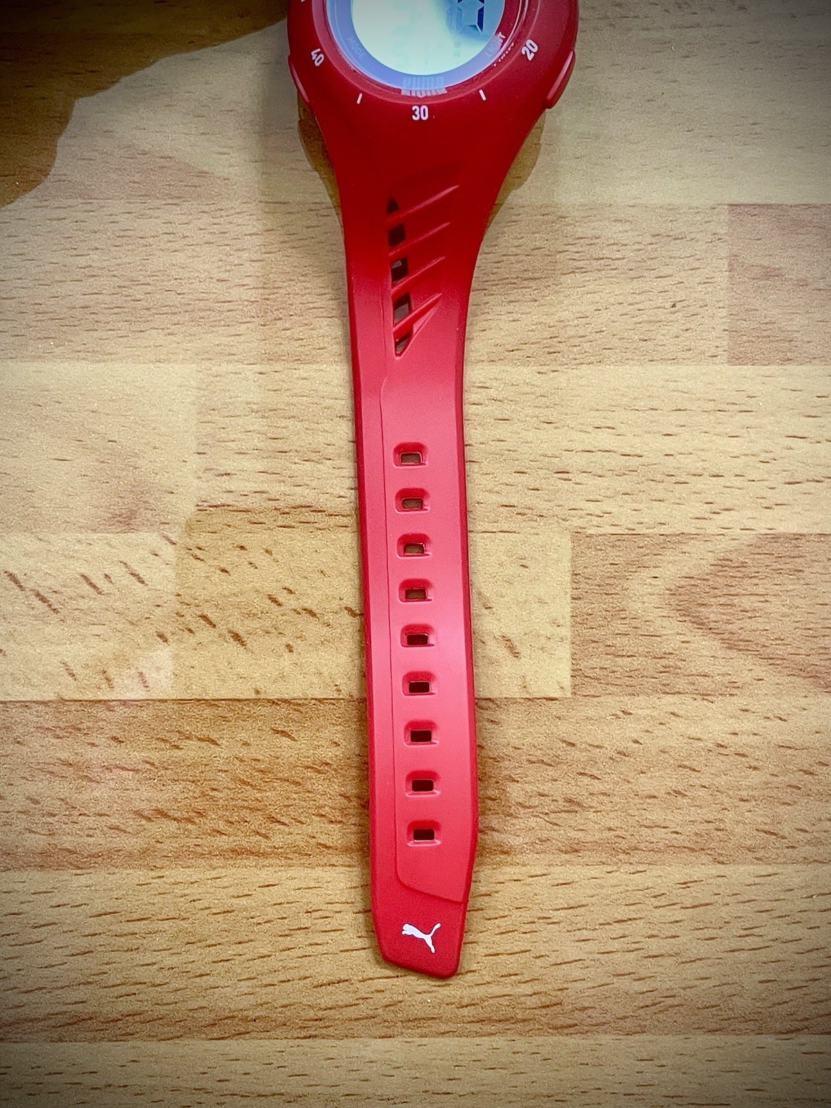 PUMA Women’s Watch P6023- Puma 3 LCD, Red Tone Polycarbonate – New!