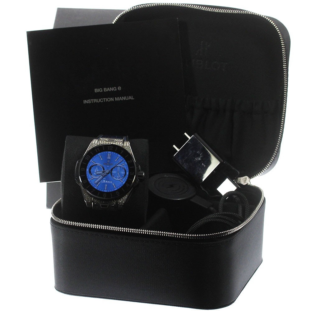 HUBLOT Big Bang E 440.NX.1106.RX.1704 Titanium Diamond Quartz Smartwatch w/Box
