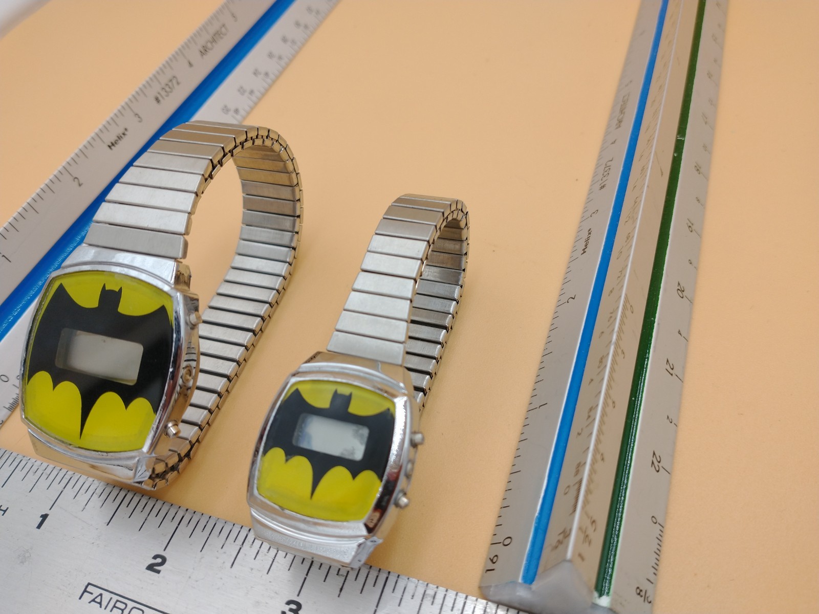 2 Vintage Batman Digital Watches. Hong Kong/China. #2060