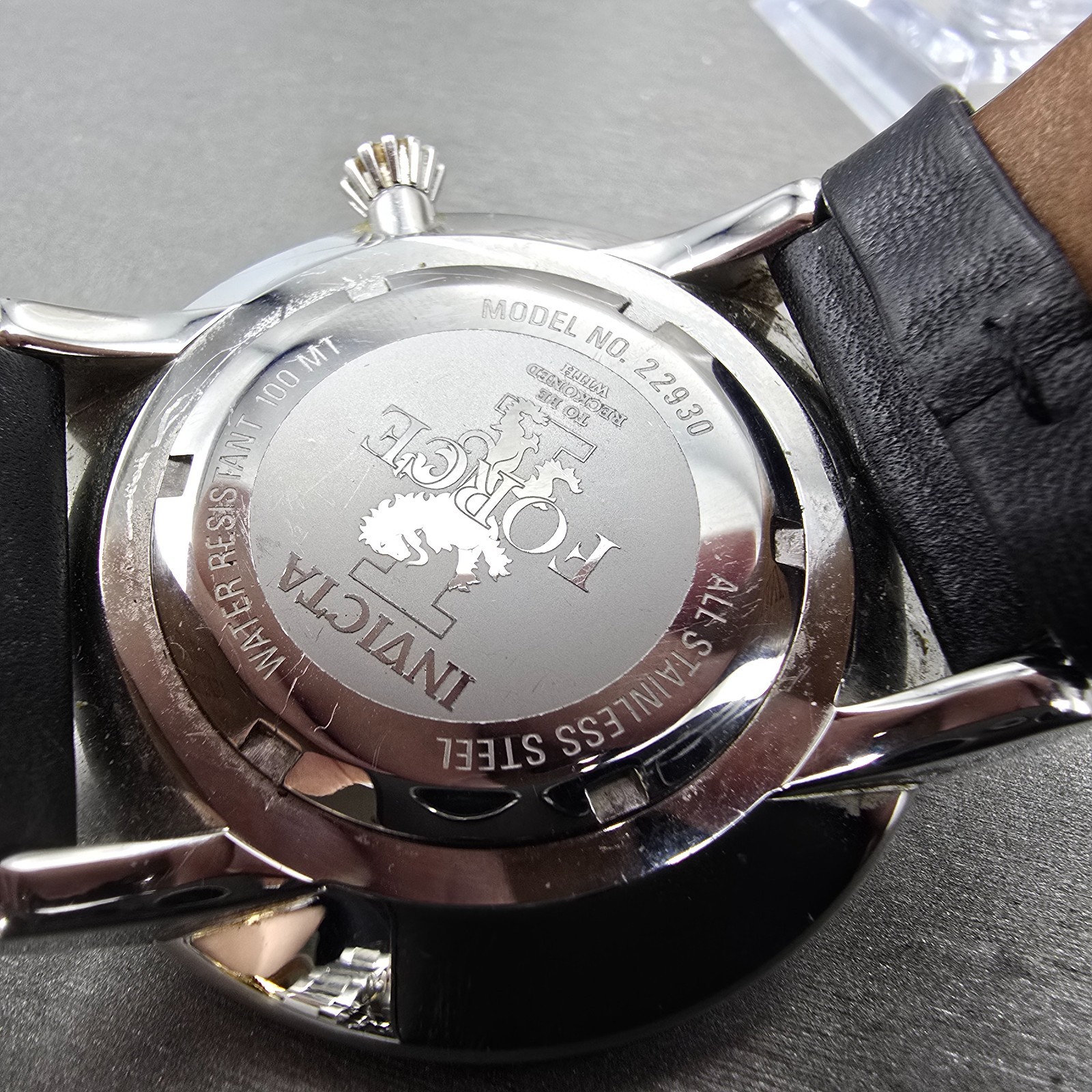 Invicta I-Force Watch Men 46mm Gray Dial Silver Tone Round 22930 New Battery