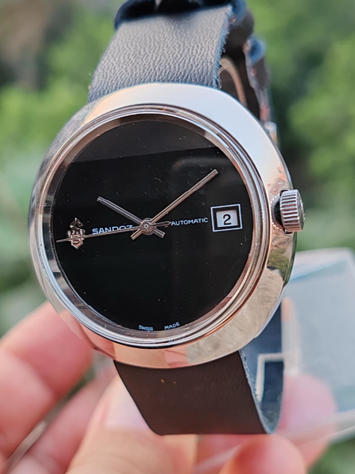 Sandoz Automatic vintage – Rare Black Dial
