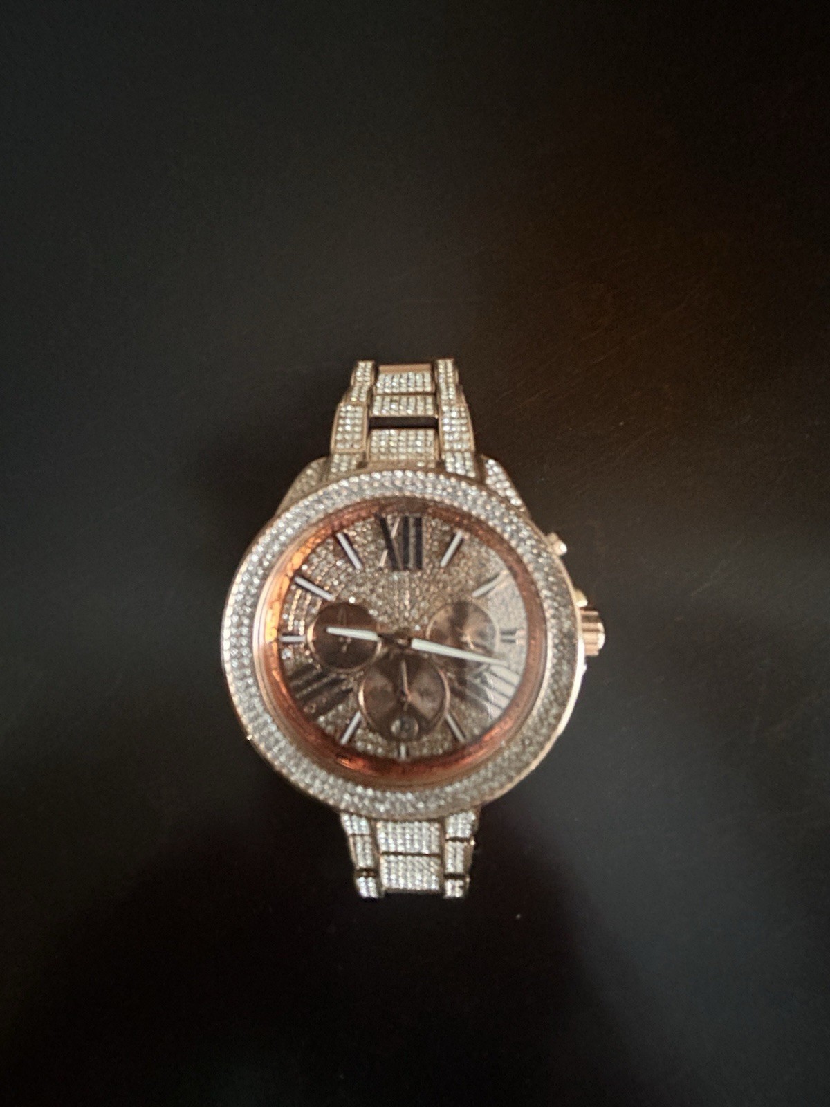 Michael Kors Bradshaw Rose Gold Extreme Gliz Watch MK6933 Unisex Ladies