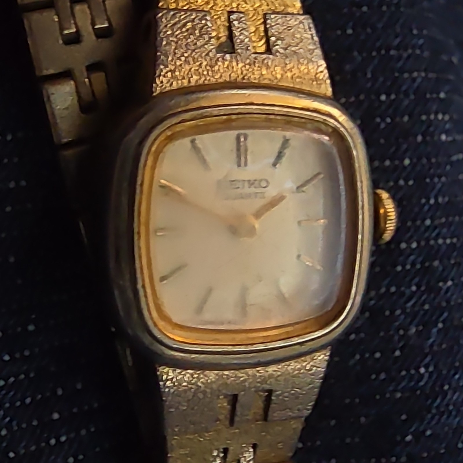 Caravelle Women’s Vintage Quartz Gold Tone Bracelet Watch