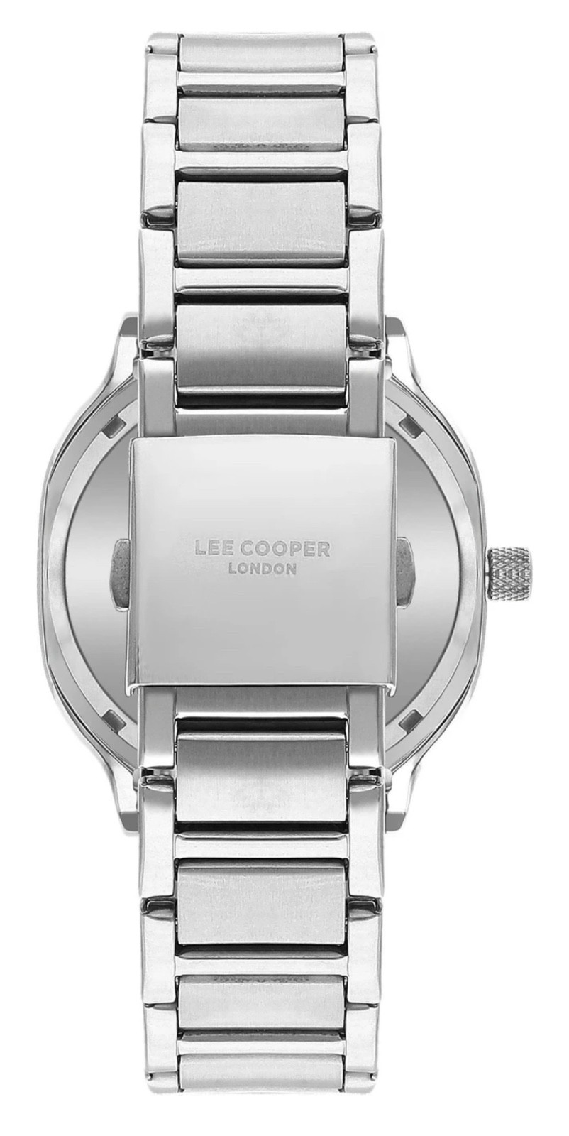Lee Cooper London Men’s Automatic Skeleton Watch Black PVD Steel Gold Accents