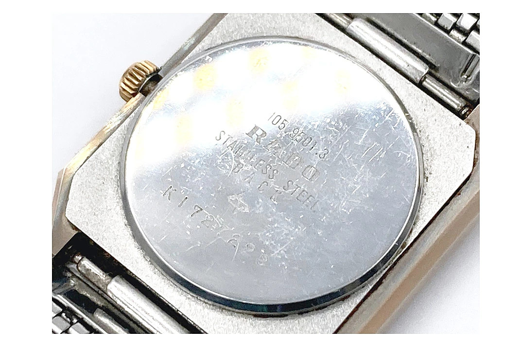 Rado DiaStar 105.9501.3 Quartz Watch GP Gold Tone Japan