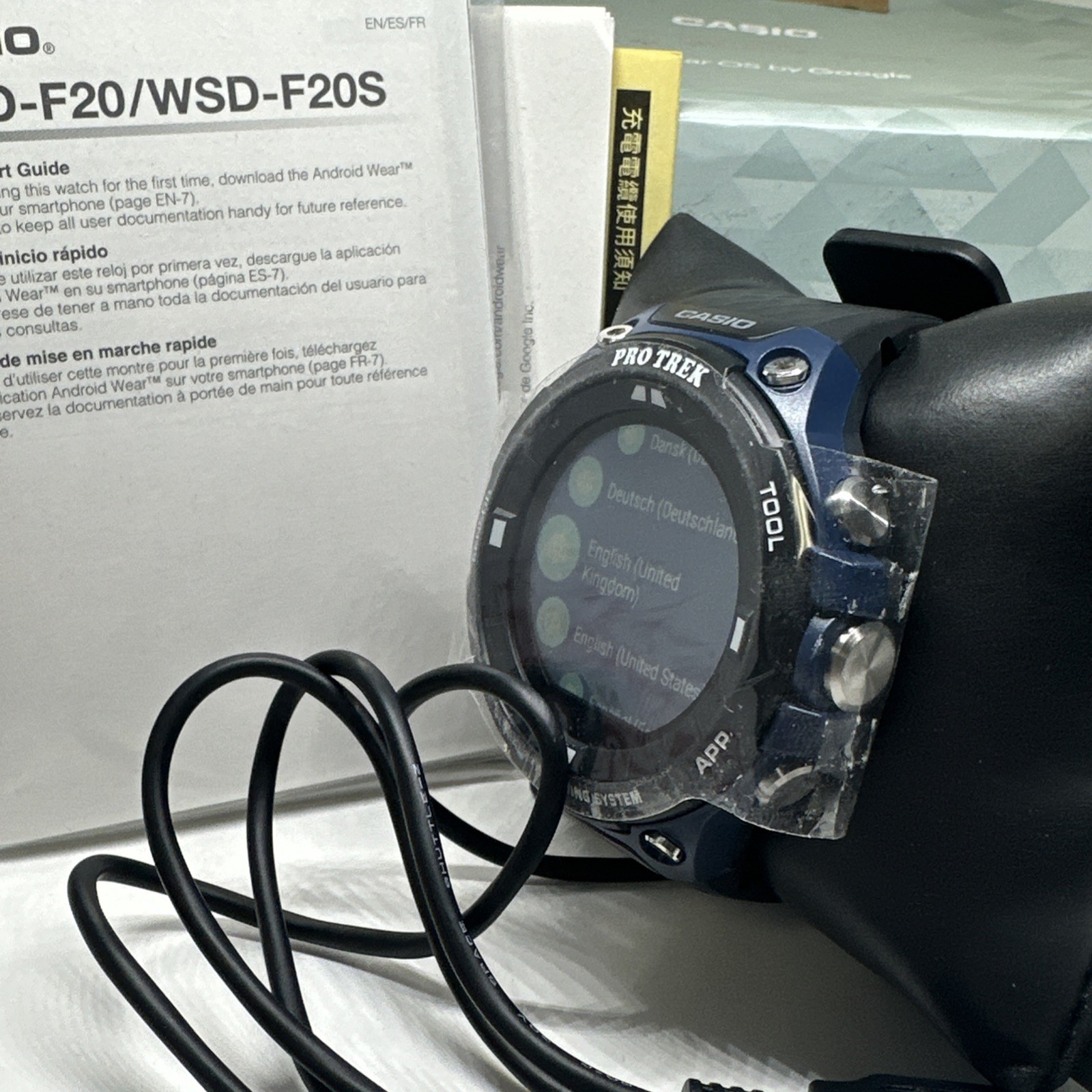Casio Pro Trek WSD-F20 Men’s Black Silicone Band Digital GPS Smartwatch XOB128