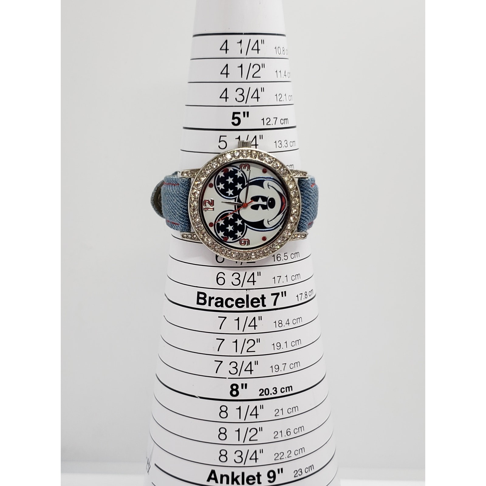 Disney Mickey Mouse watch. Red, White and Blue colors. Working watch. SR626SW