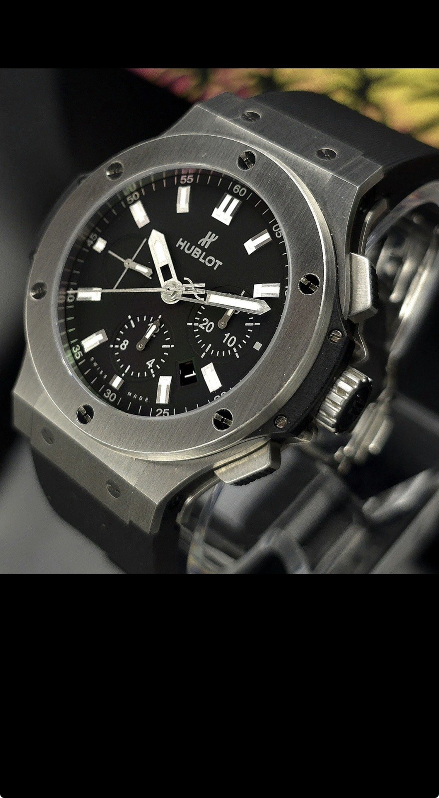 Hublot Big Bang Chrono Brushed Steel Black Dial 44mm 2018 301.SX.1170.RX