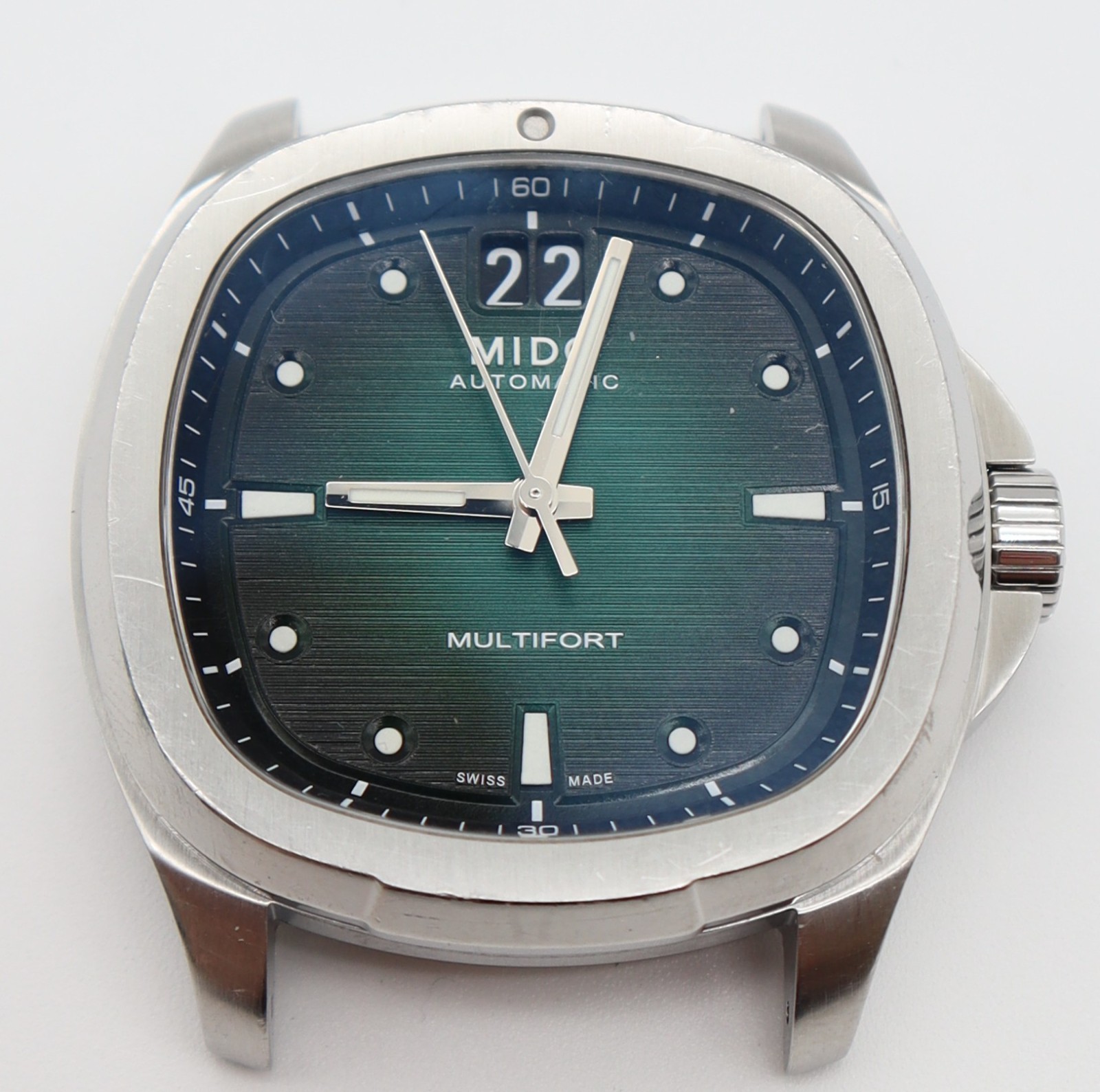 Mido Multifort TV Big Date – Green Gradient Dial Ref. #M0495261109100 FreeShip