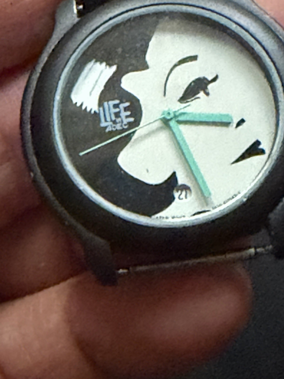 Flapper Girl Face Black White Abstract Art Deco Adec Citizen Quartz Watch FLAW