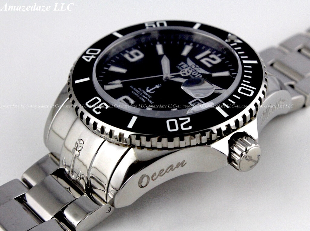 Tresod Mens 300M Ocean Master Sapphire Crystal Ceramic Bezel 24J Automatic Watch