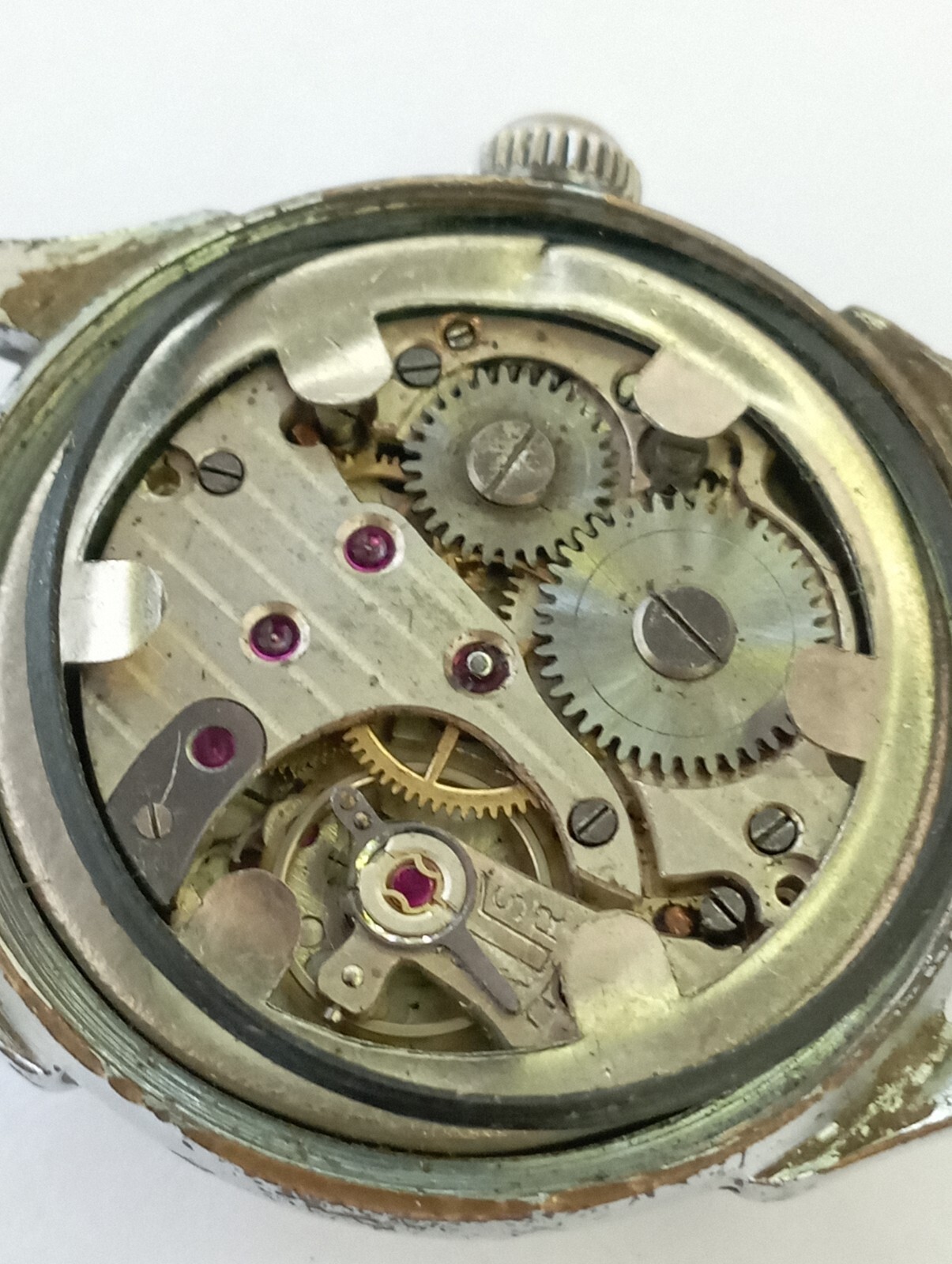 VINTAGE SWISS WWII MILITARY BOUEE ANCRE cal. Cupillard 233 from 1935 watch 40’s