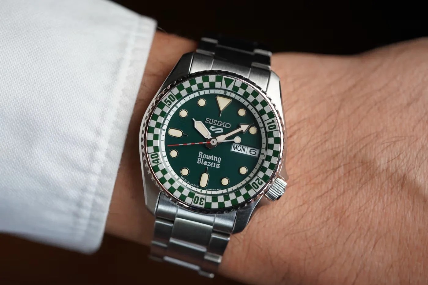 PRESALE Seiko 5 Sports x Rowing Blazers SRPM21 Limited Edition Racing Green