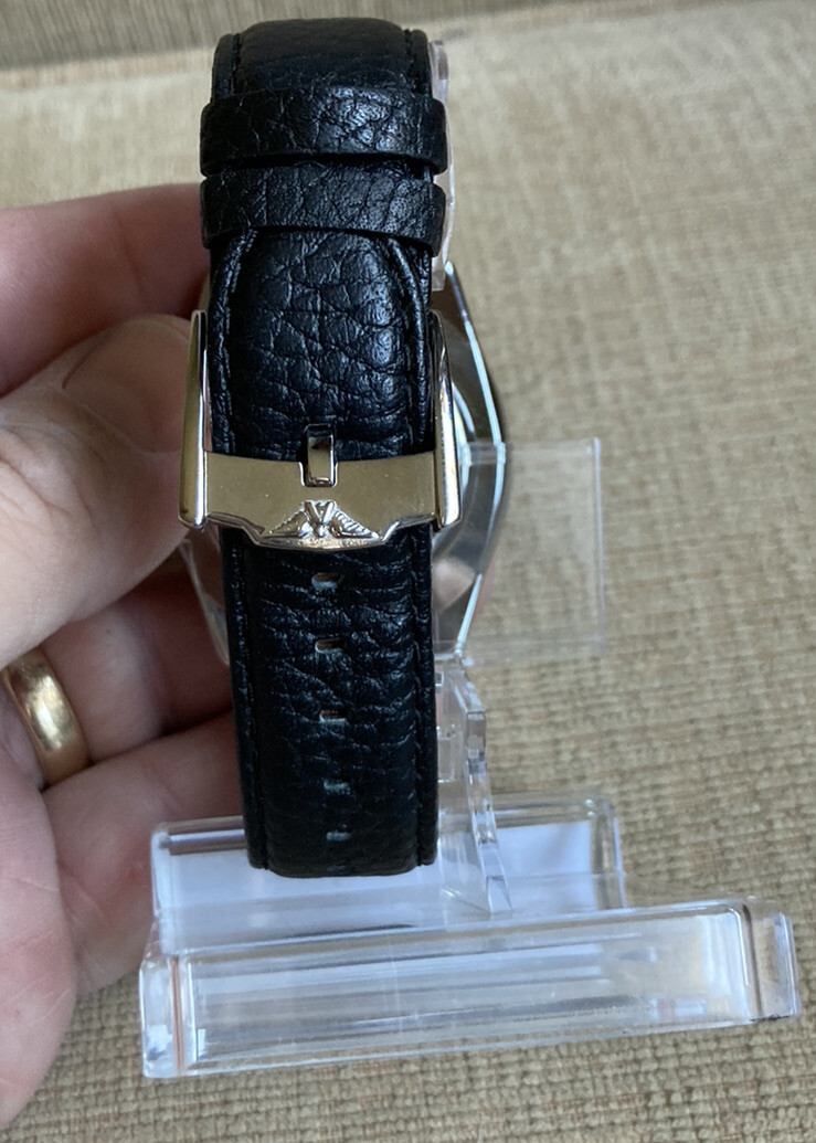 Avirex Professional 30 M Wristwatch Three Hand Collection Leather Band 65001G1