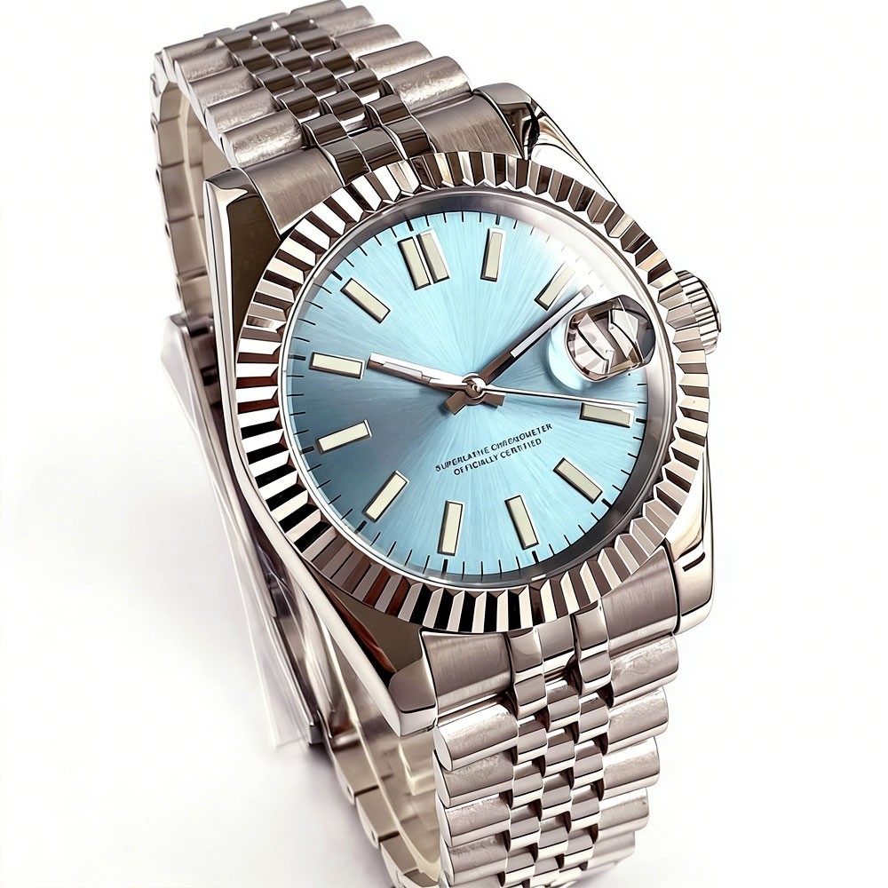 36mm/39mm Tandorio Lumen Fluted Bezel Sapphire Glass 20ATM NH35A Men Auto Watch
