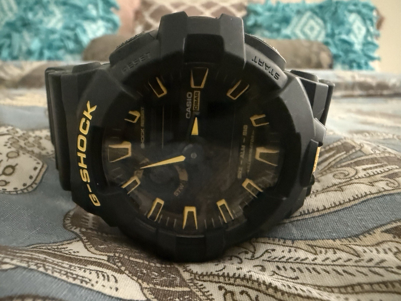 CASIO G-SHOCK Black Dial Black With Yellow Rubber / Plastic MEN’S Unisex WATCH