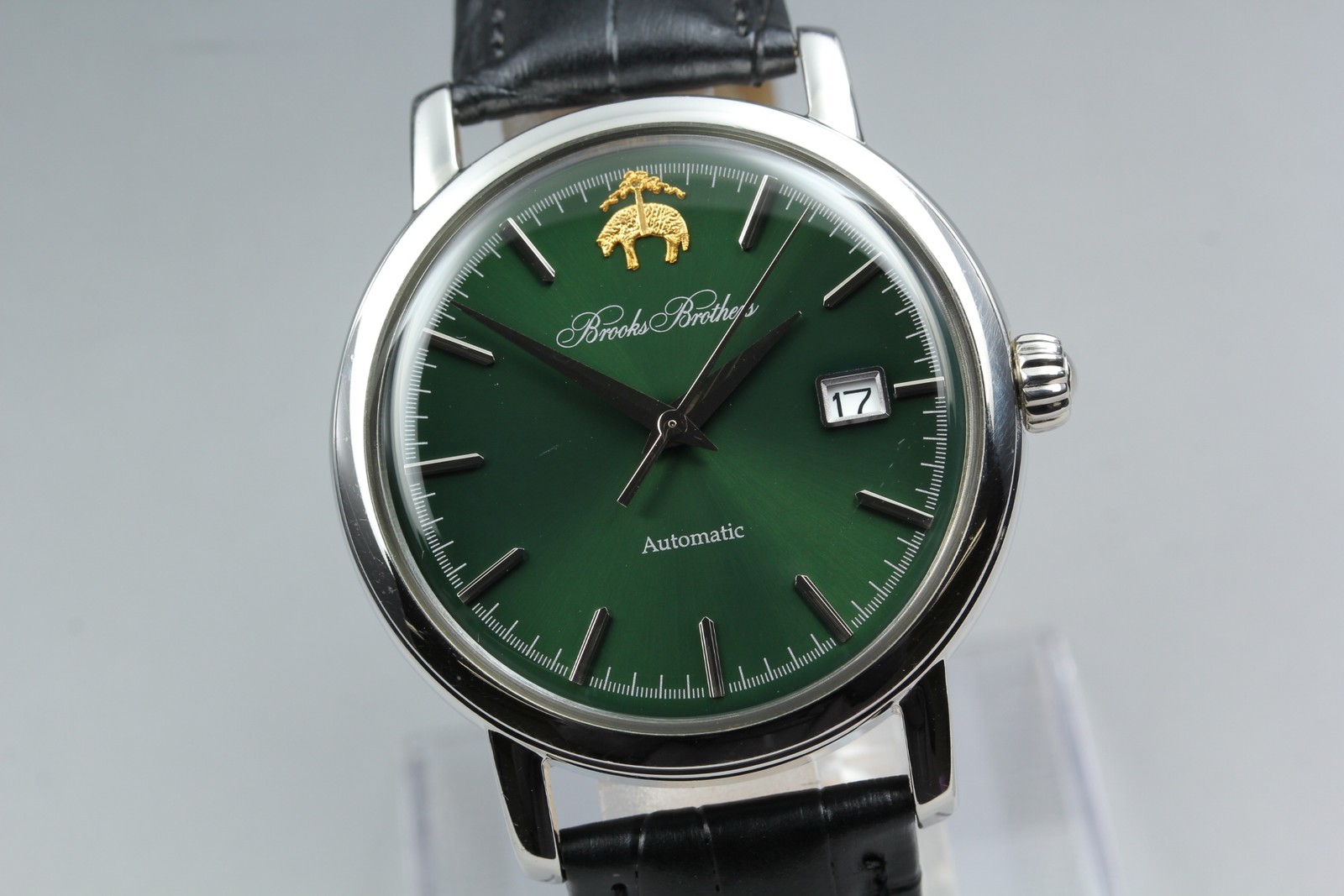 SEIKO Brooks Brothers NH35-0010 Green Dial Automatic Men’s Watch Made in JAPAN
