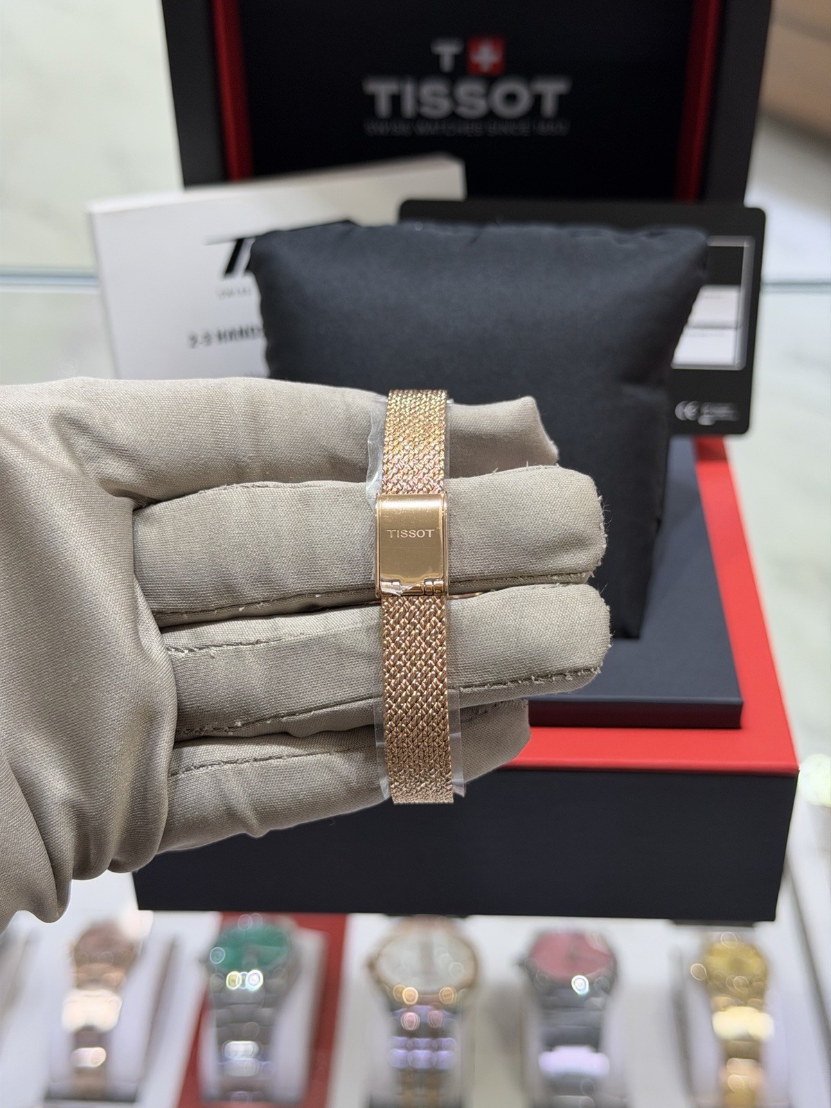 New Tissot Lovely Rose Gold Diamond Dial 22MM Women’s Watch – T058.109.33.456.00