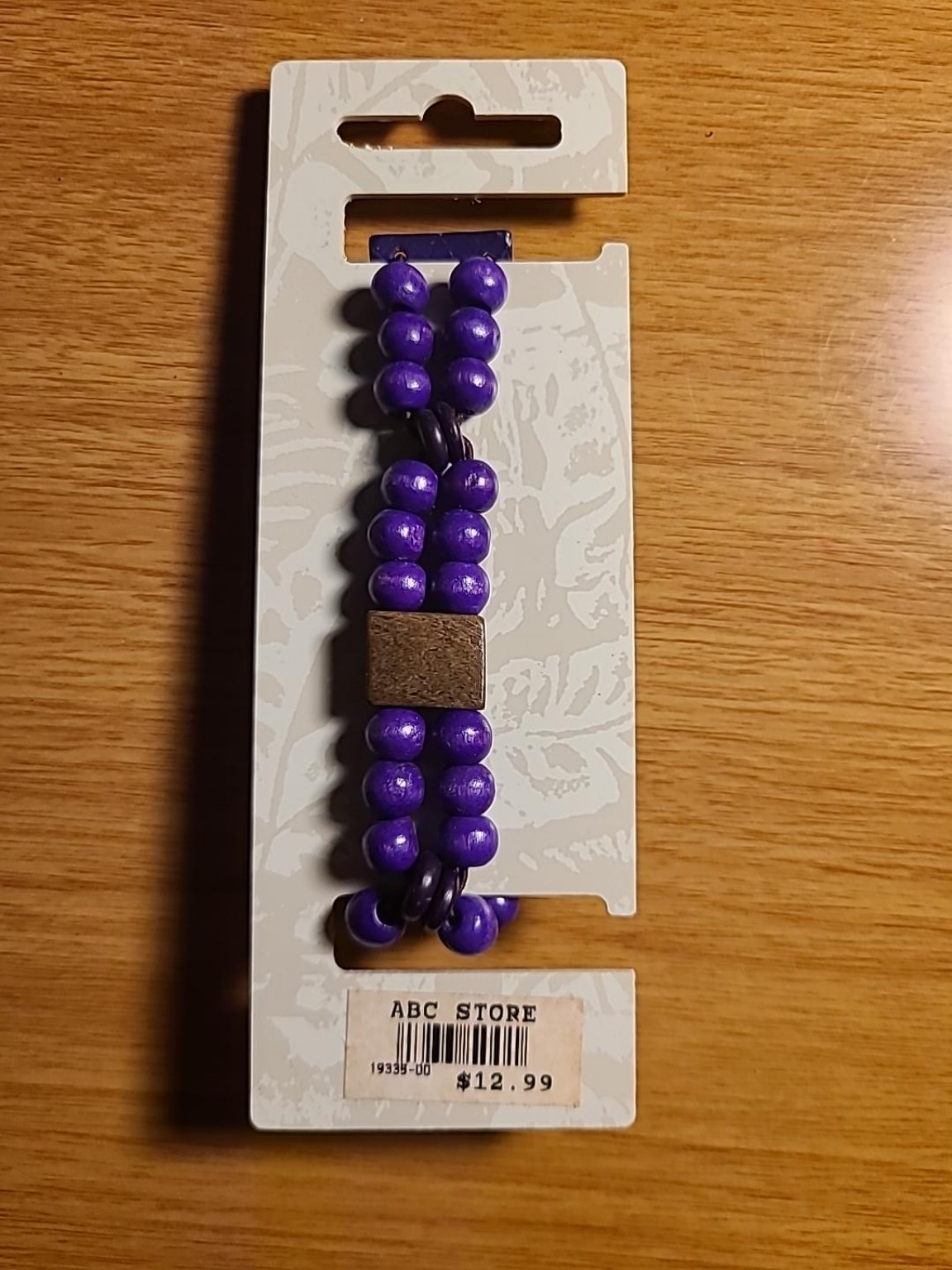 Vintage Island Girl Genuine Coconut Purple Bracelet Quartz Watch NOS on Card